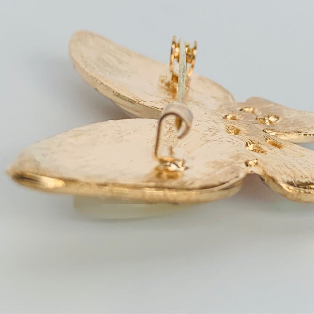 Rhinestone Butterfly Brooch - Picture 6 of 8